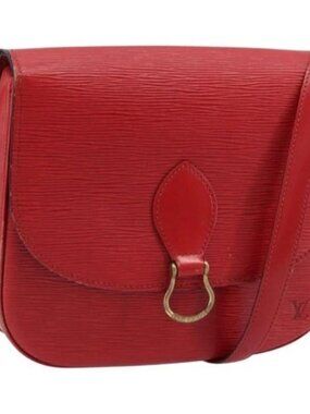 LOUIS VUITTON Epi Saint Cloud GM Shoulder Bag Red M52197 LV Auth 173158